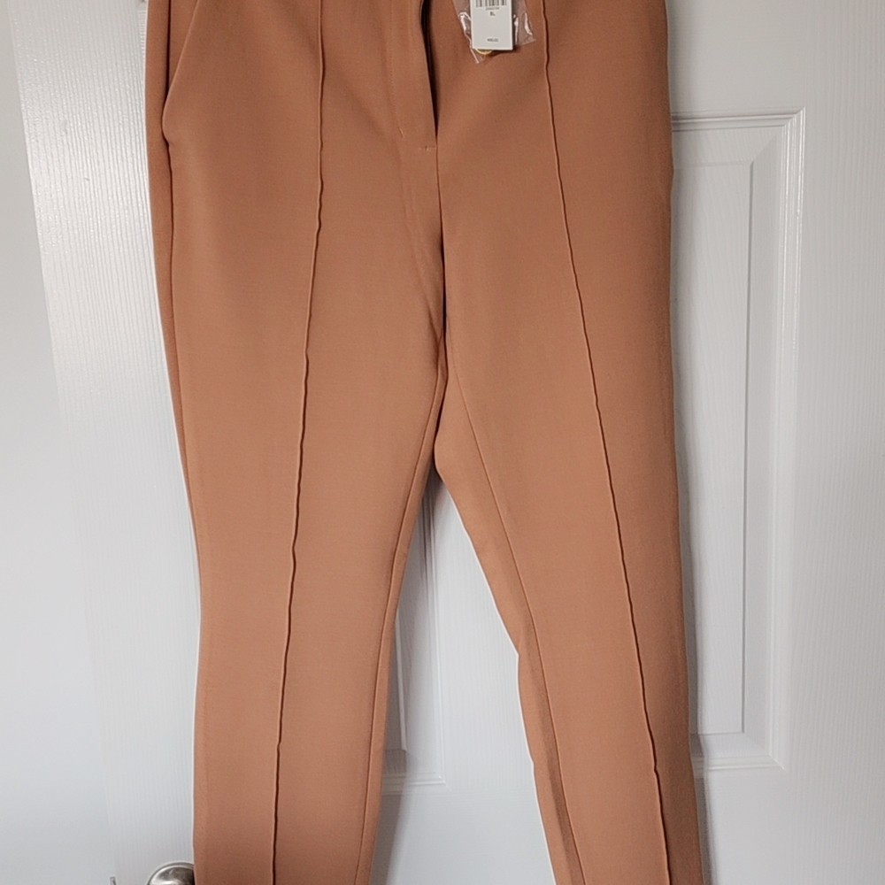 Express Women's Camel Straight Leg Pants